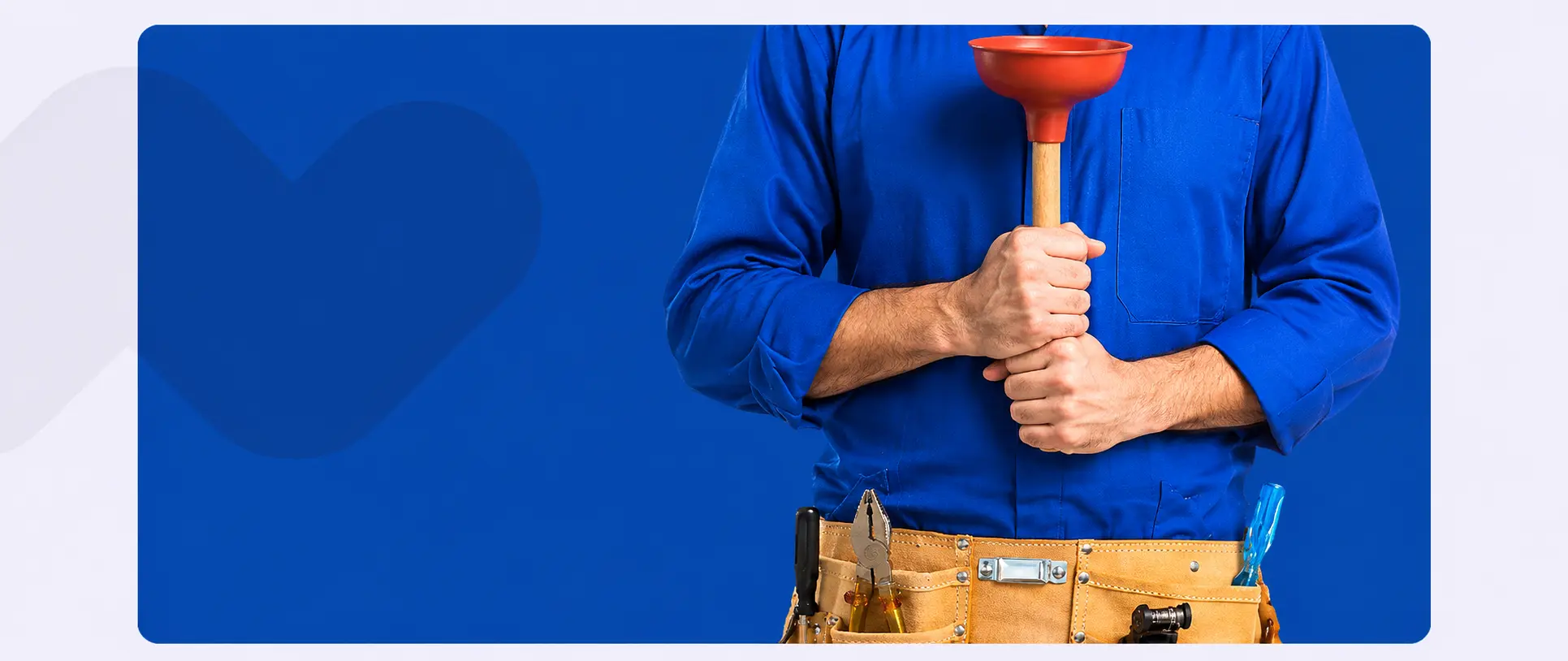 Drain cleaning Cape Town specialist from Asillo Plumbing & Maintenance holding a plunger while providing professional drain cleaning services for blocked drains, clogged pipes, and residential drainage systems.